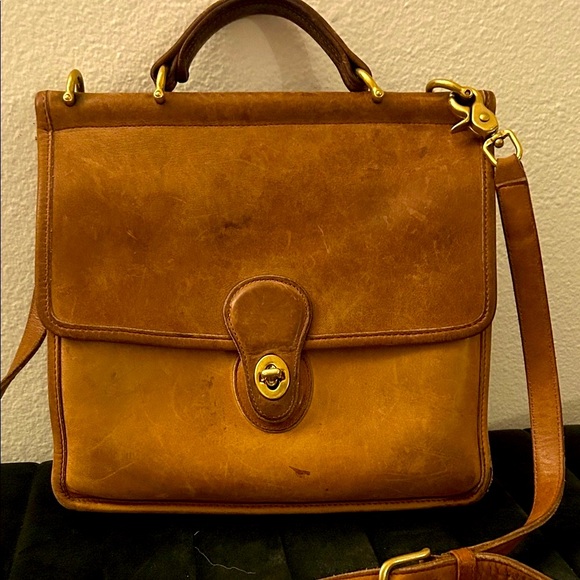 Coach Brown Leather Crossbody Bag - Picture 1 of 5
